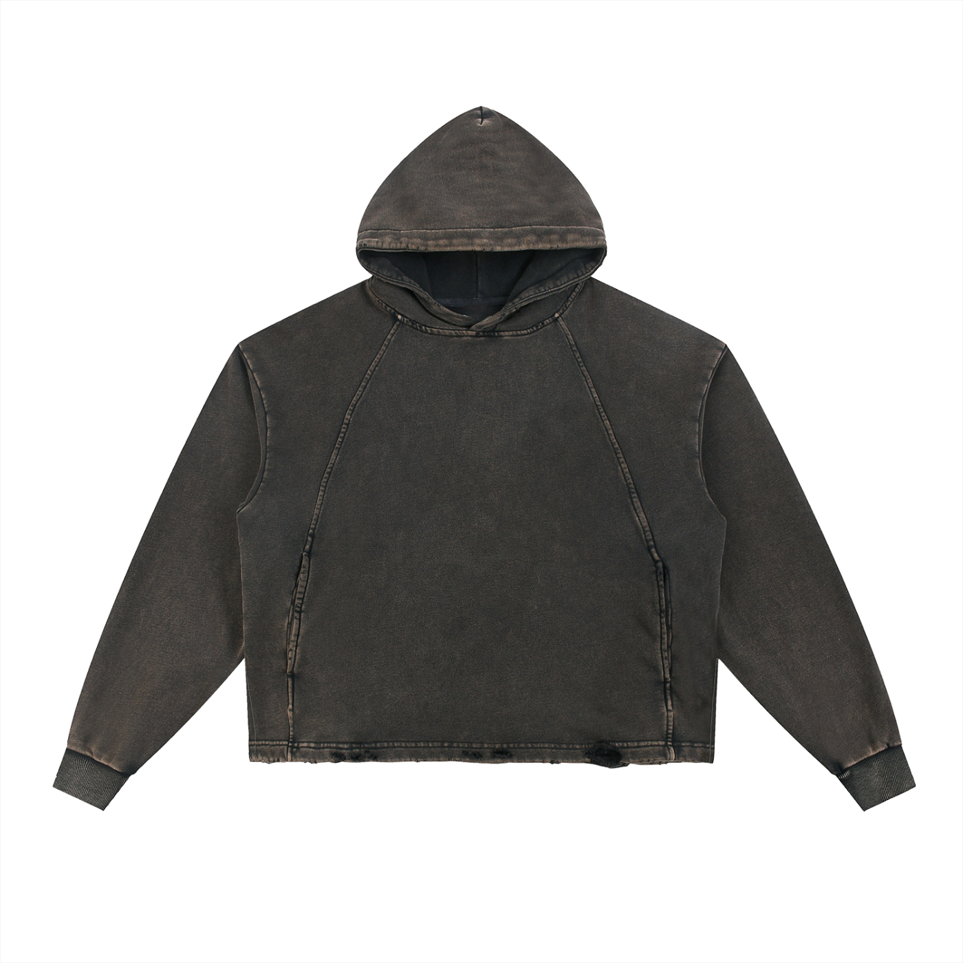 Vintage Washed Hem Hoodie
