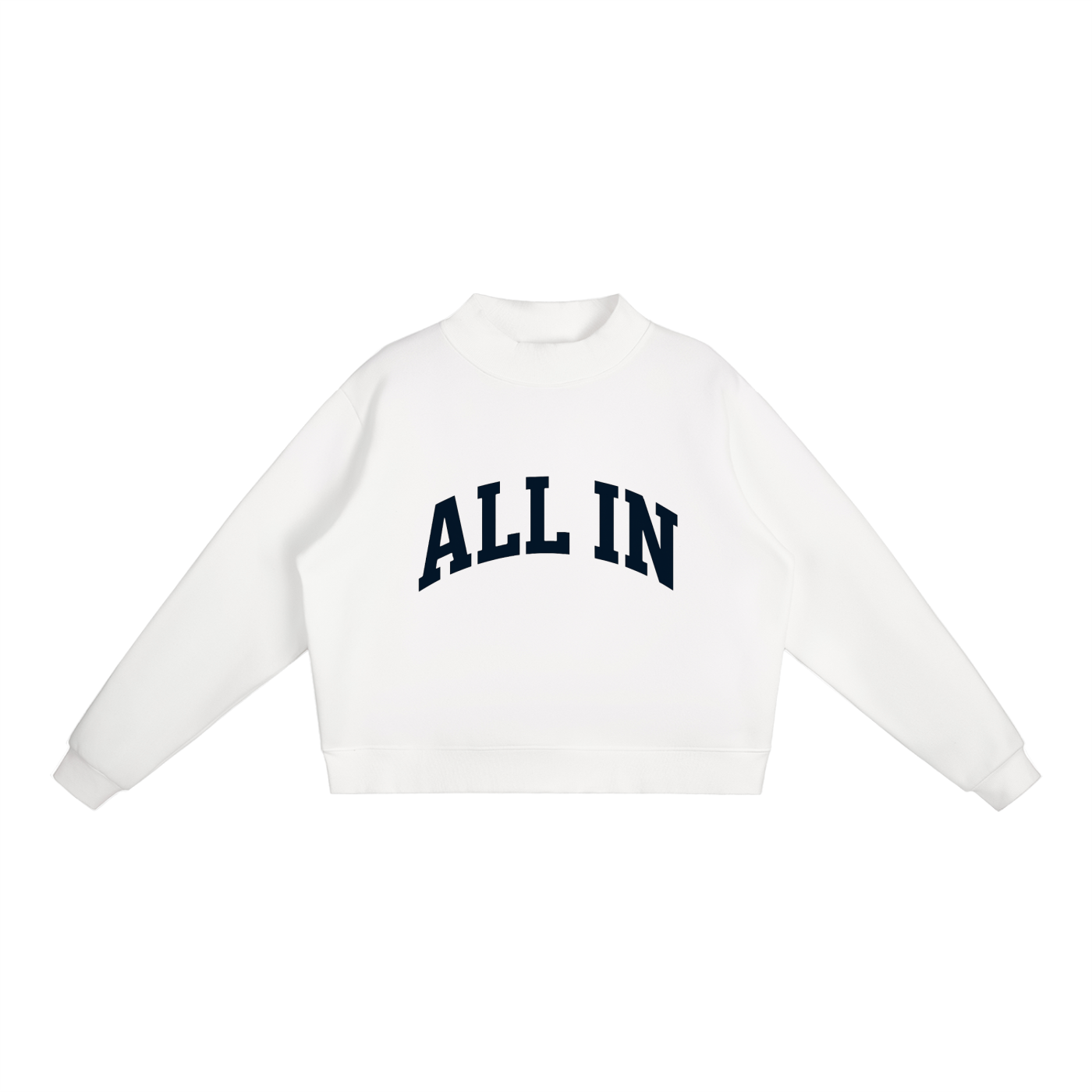 Essential Fleece Mid-Neck Crew Sweatshirt